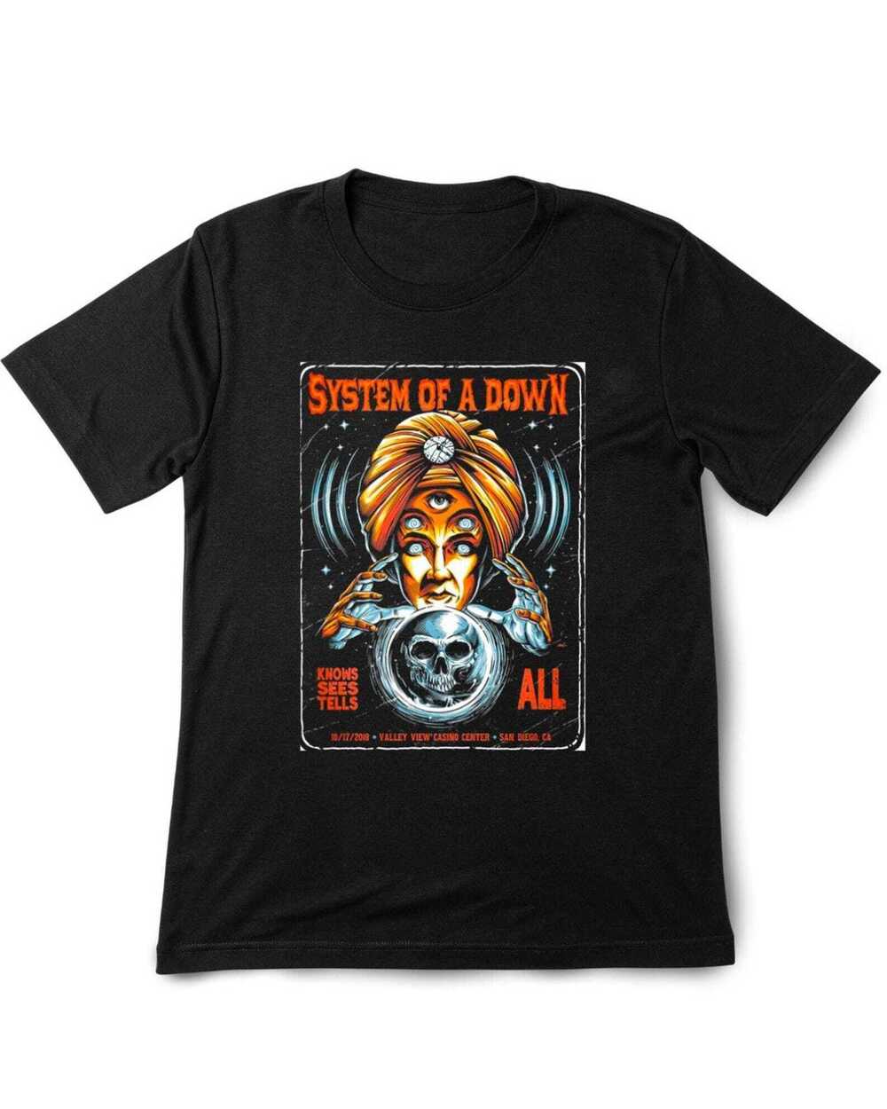 System Of A Down Printed Tee Shirt